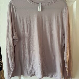 Athleta Lavender Long Sleeve Tee